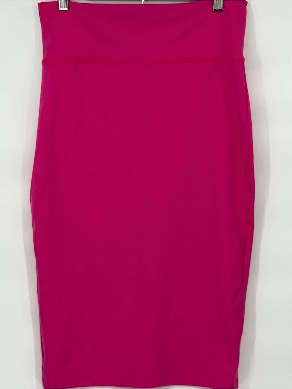 bebe Midi Knit Skirt Pink Size Large NWT